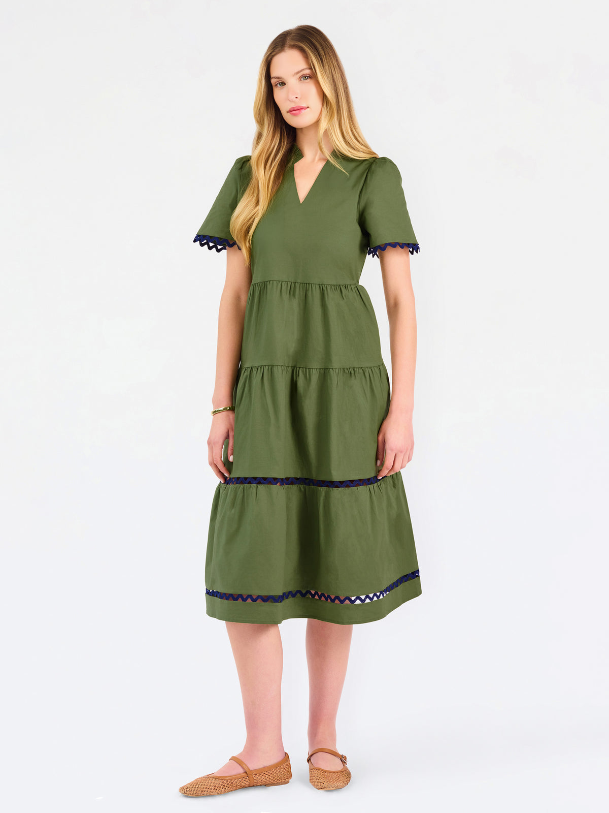 Ivy Midi Dress | Olive