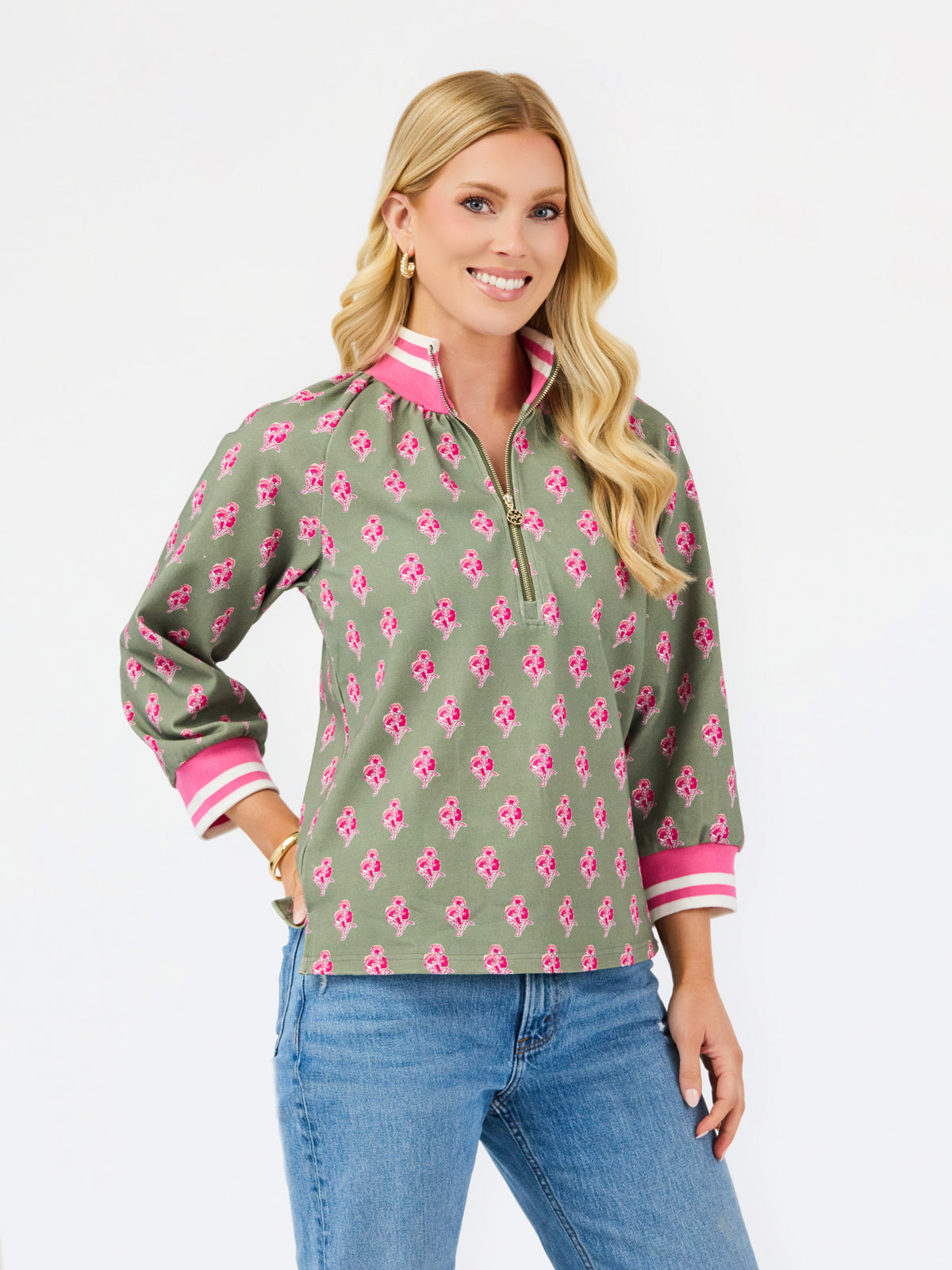 Suzanne Top | Petal Sketch Olive