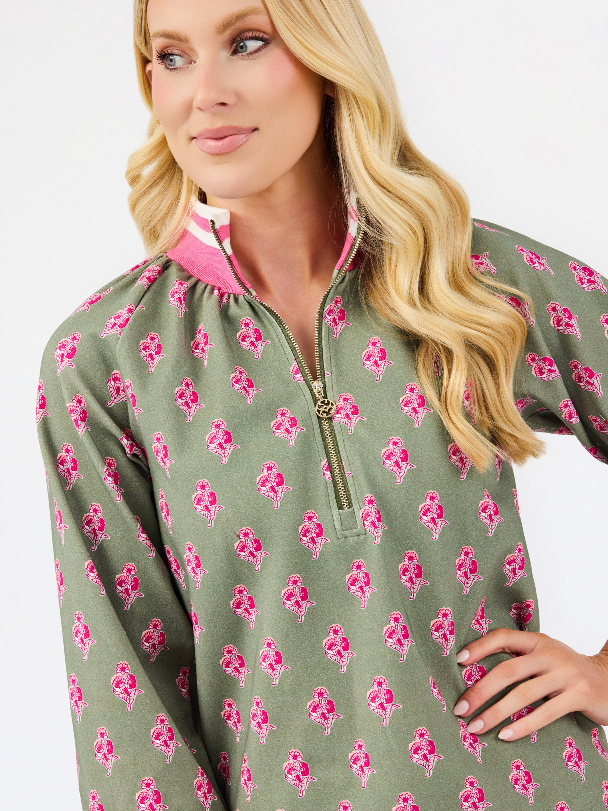 Suzanne Top | Petal Sketch Olive