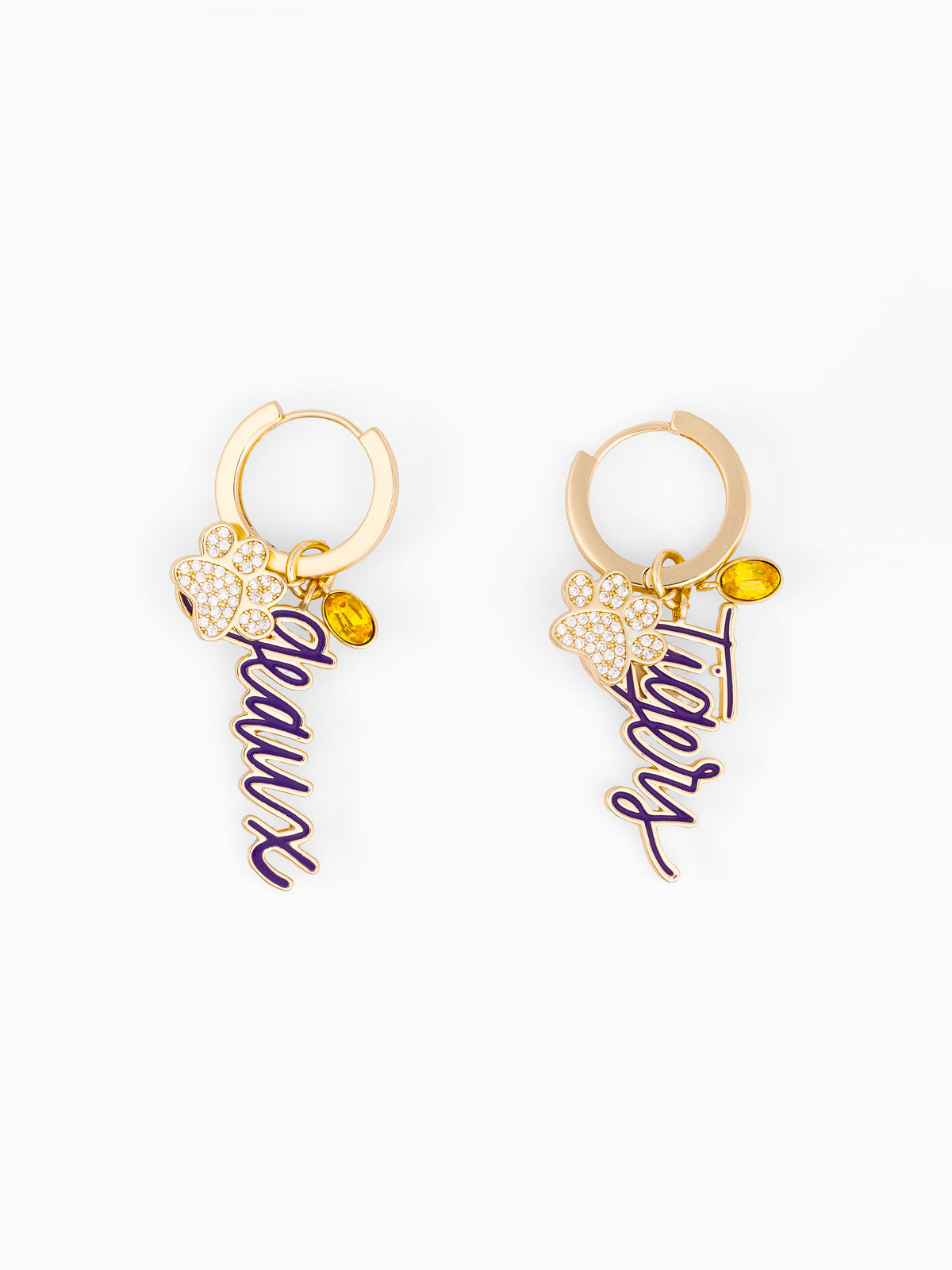 LSU Hoop Earrings | Geaux + Tiger
