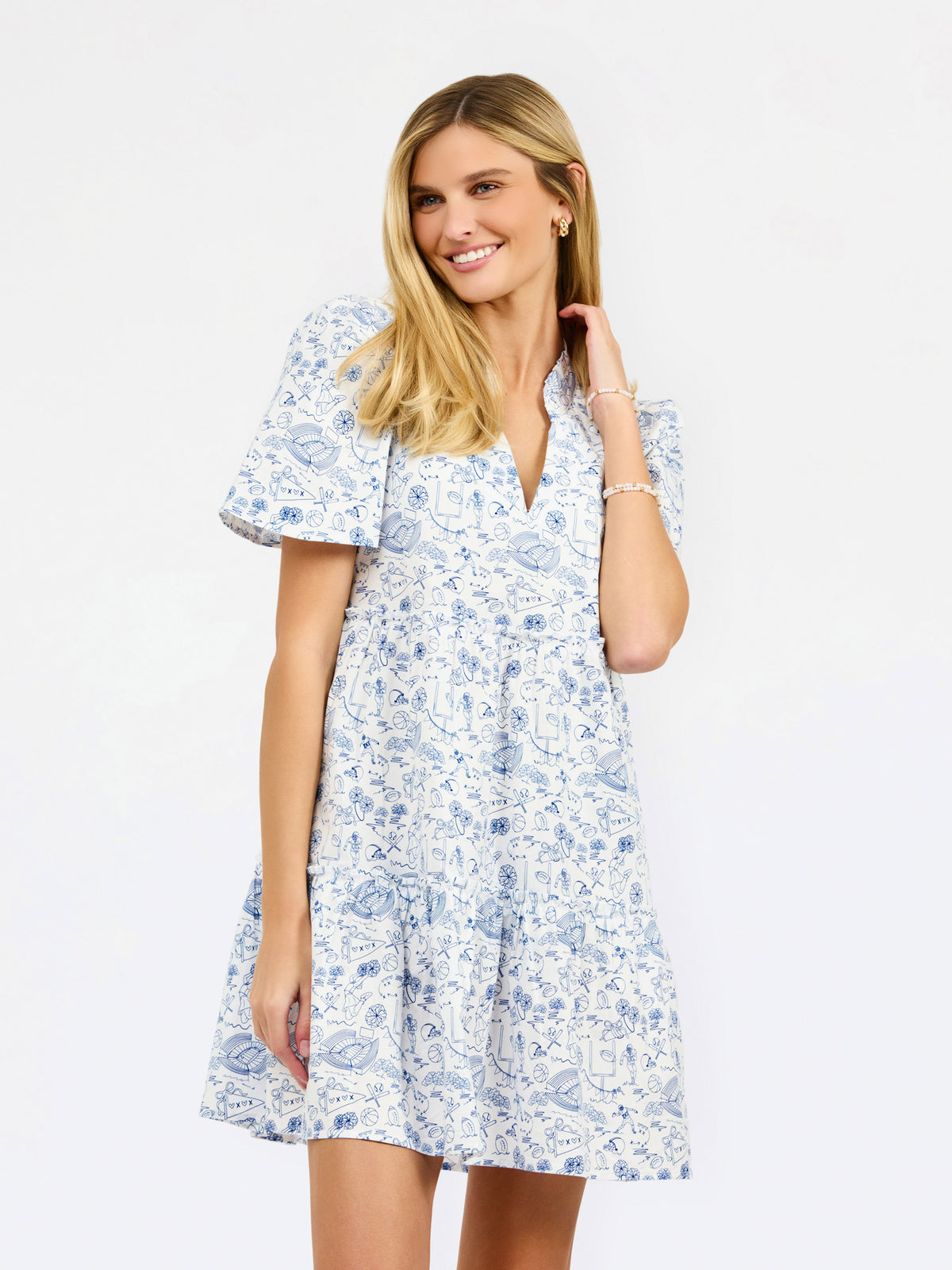 Ivy Mini Dress | Team Toile Navy