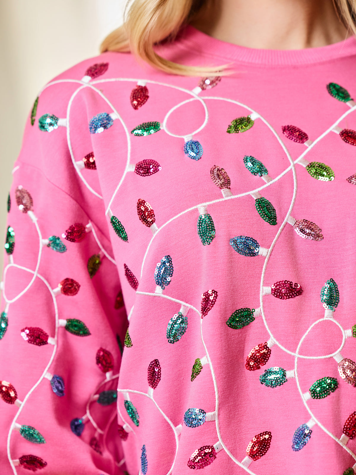 Sarah Sweatshirt | Pink Lights