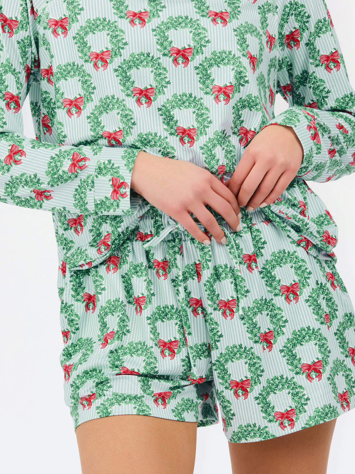 Women's Annie Shorts Set | Wreath & Ribbon