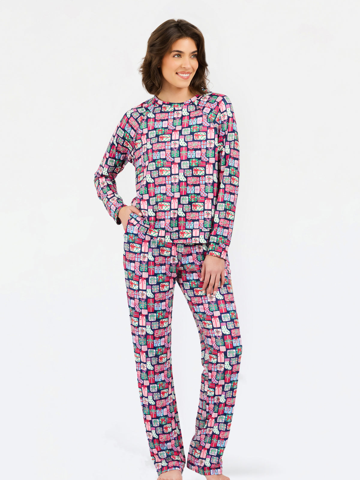 Women's Annie Pants Set | No Peeking Navy