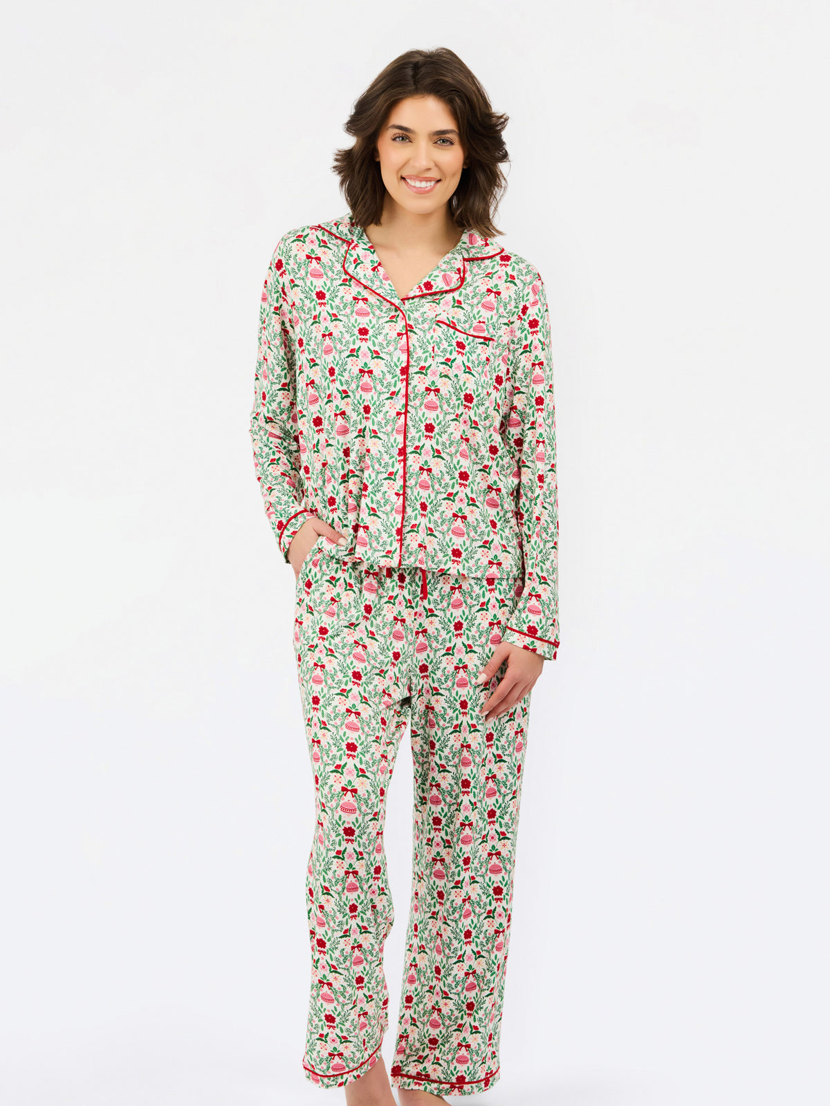 Women's Charlotte Pants Set | Trimmed with Joy