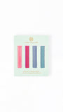 A package of four Mary Square magnetic body wands on a white background. The mint green card displays four colorful, striped wand designs in pink, red, blue, and teal.