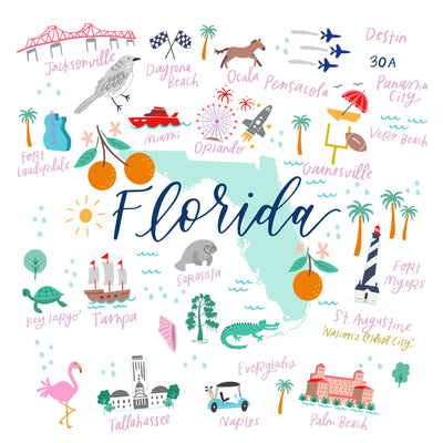 Tea Towel | Florida