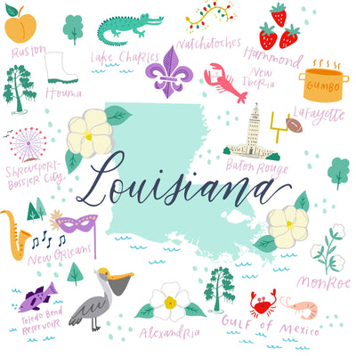 Tea Towel | Louisiana