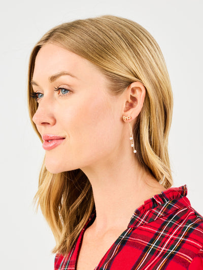 Tessa Pearl Bow Earrings