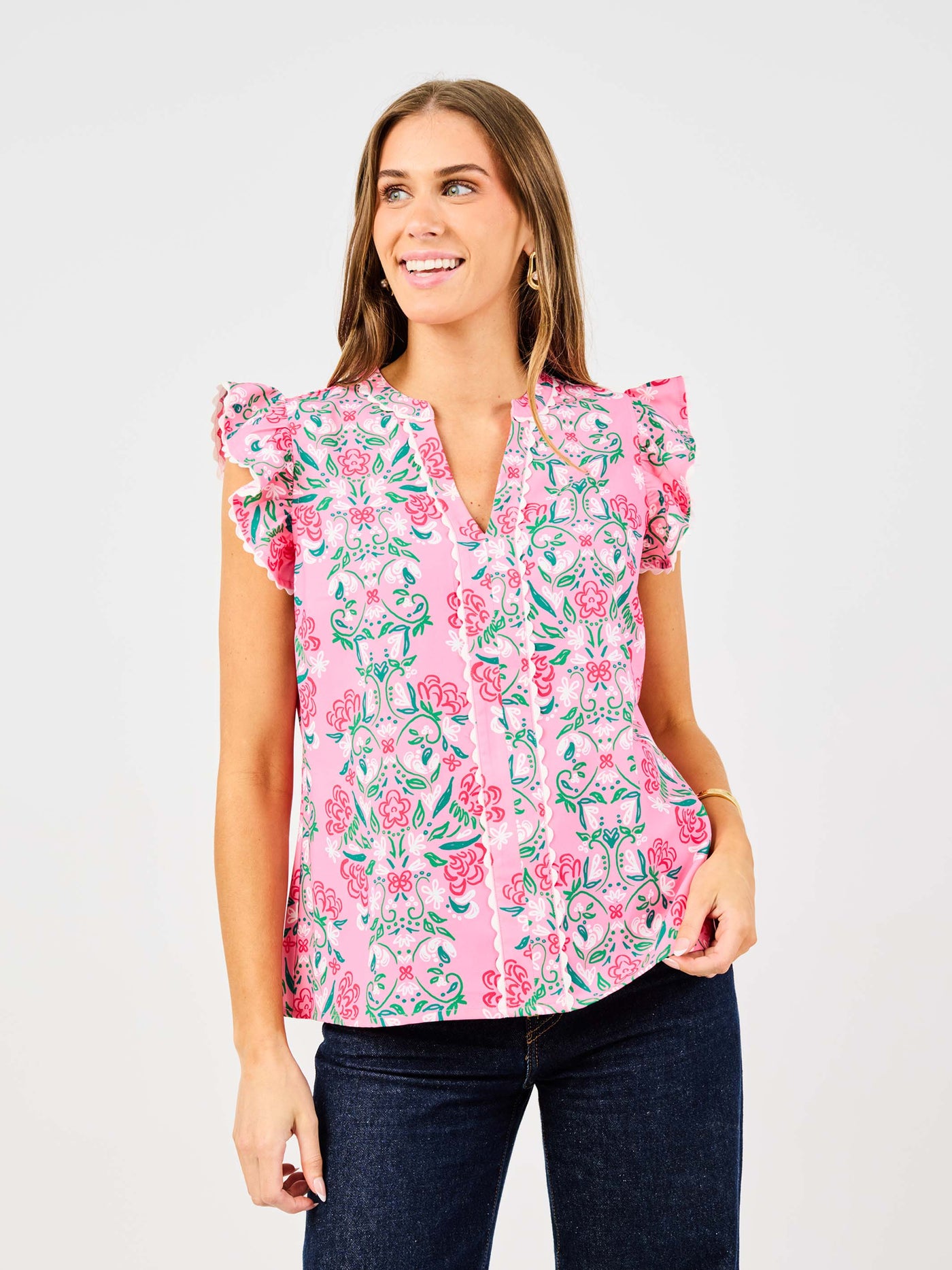 Kira Top | Busy Bee Pink