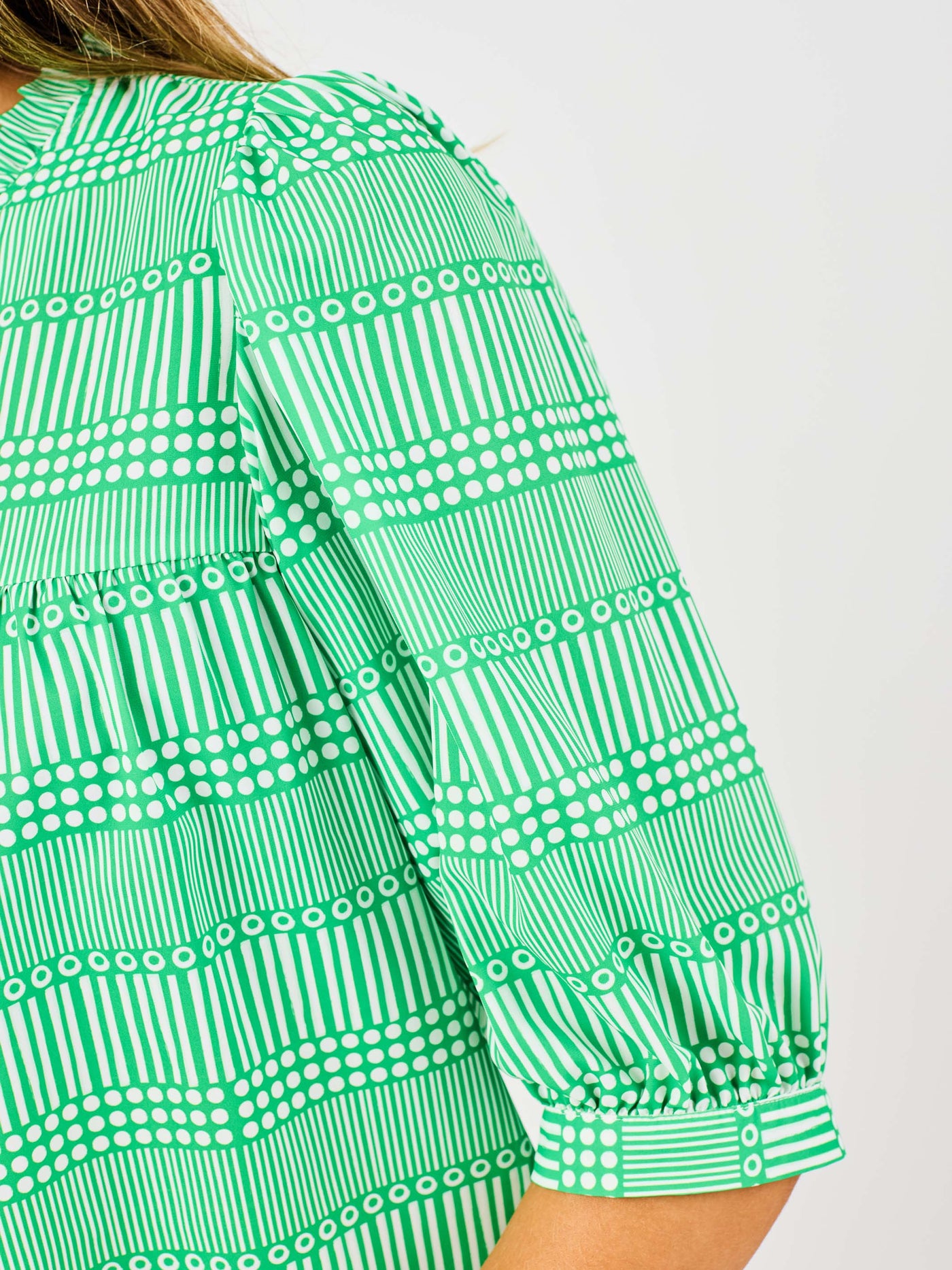 Maggie Top | Eyelet On The Prize Green