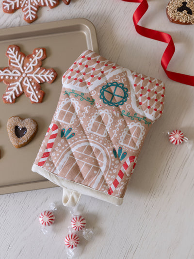 Oven Mitt | Gingerbread House