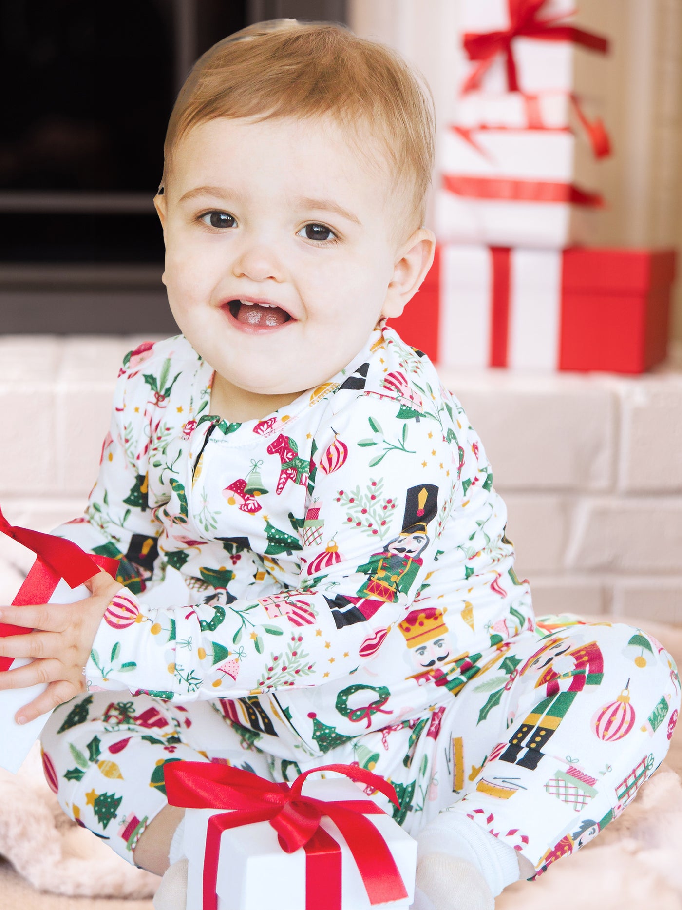 Baby nutcracker pajamas sale