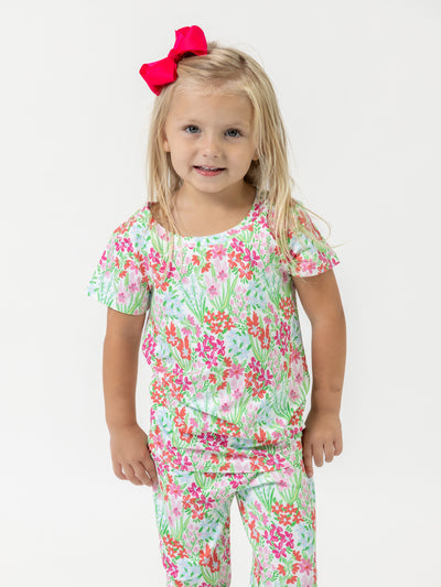 Toddler PJ Set | Happy Blooms Pink