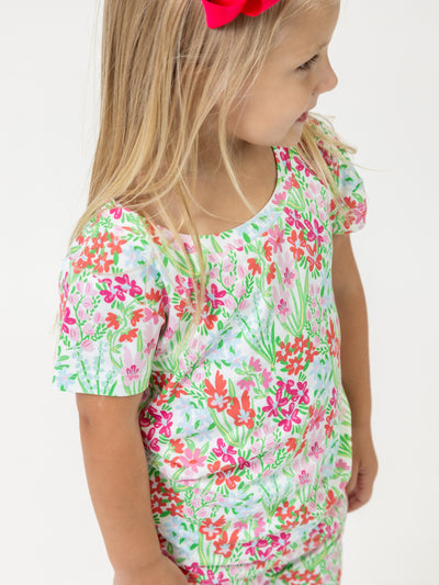 Toddler PJ Set | Happy Blooms Pink