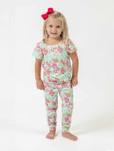Toddler PJ Set | Happy Blooms Pink