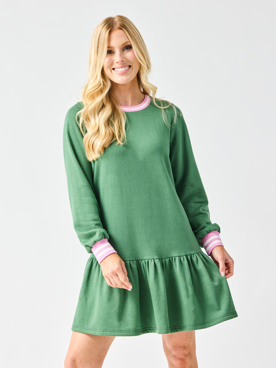 Georgia Dress | Olive | S | Trendy Dresses for Women