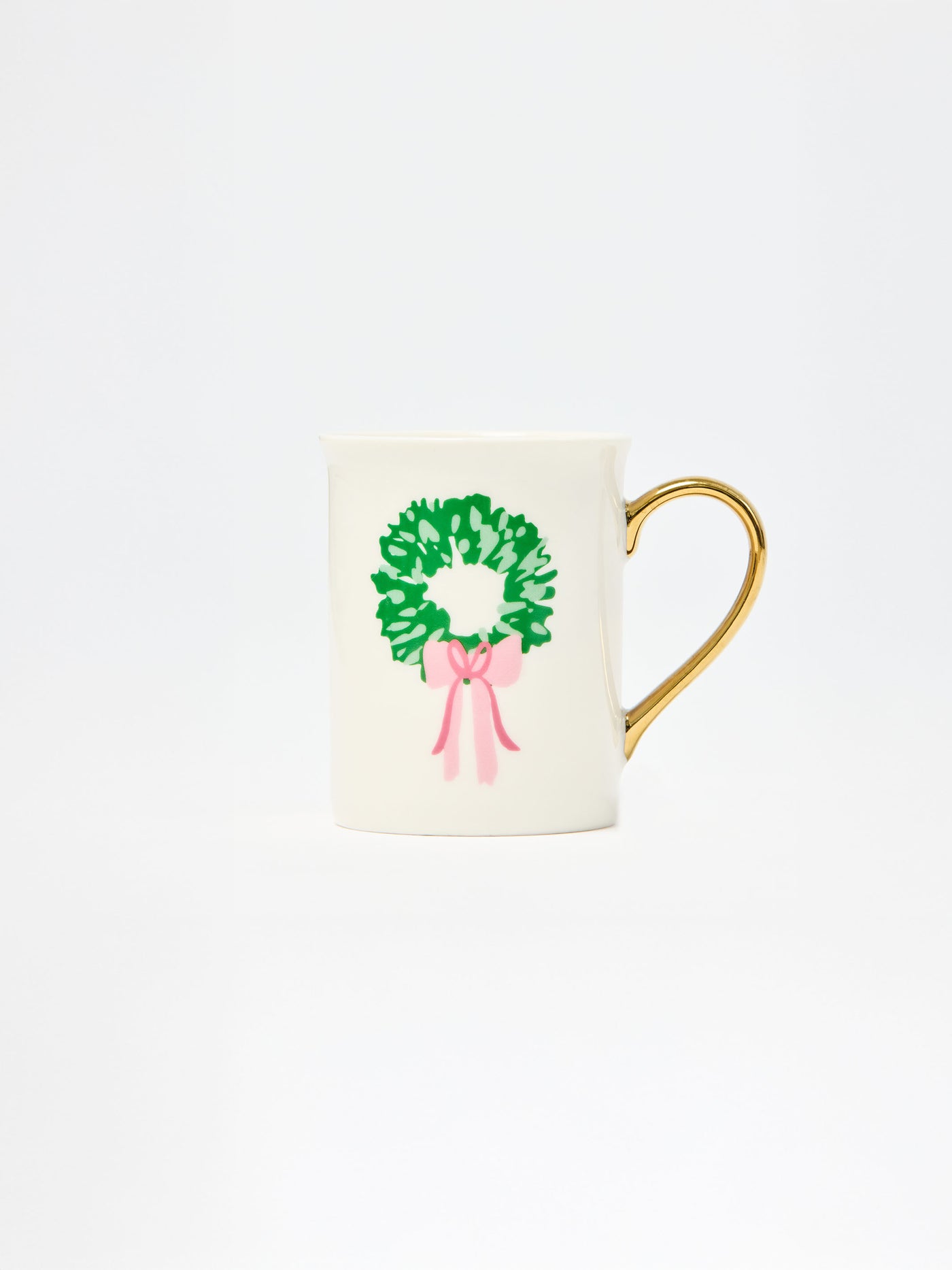 Gold Handle Mug | Rosy Wreaths
