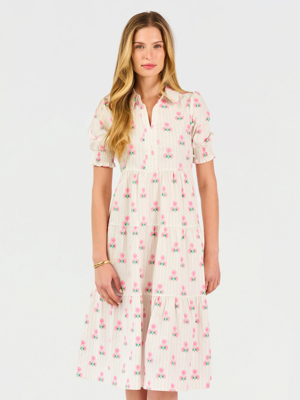 Molly Dress | Sweetbriar Stripe Pink