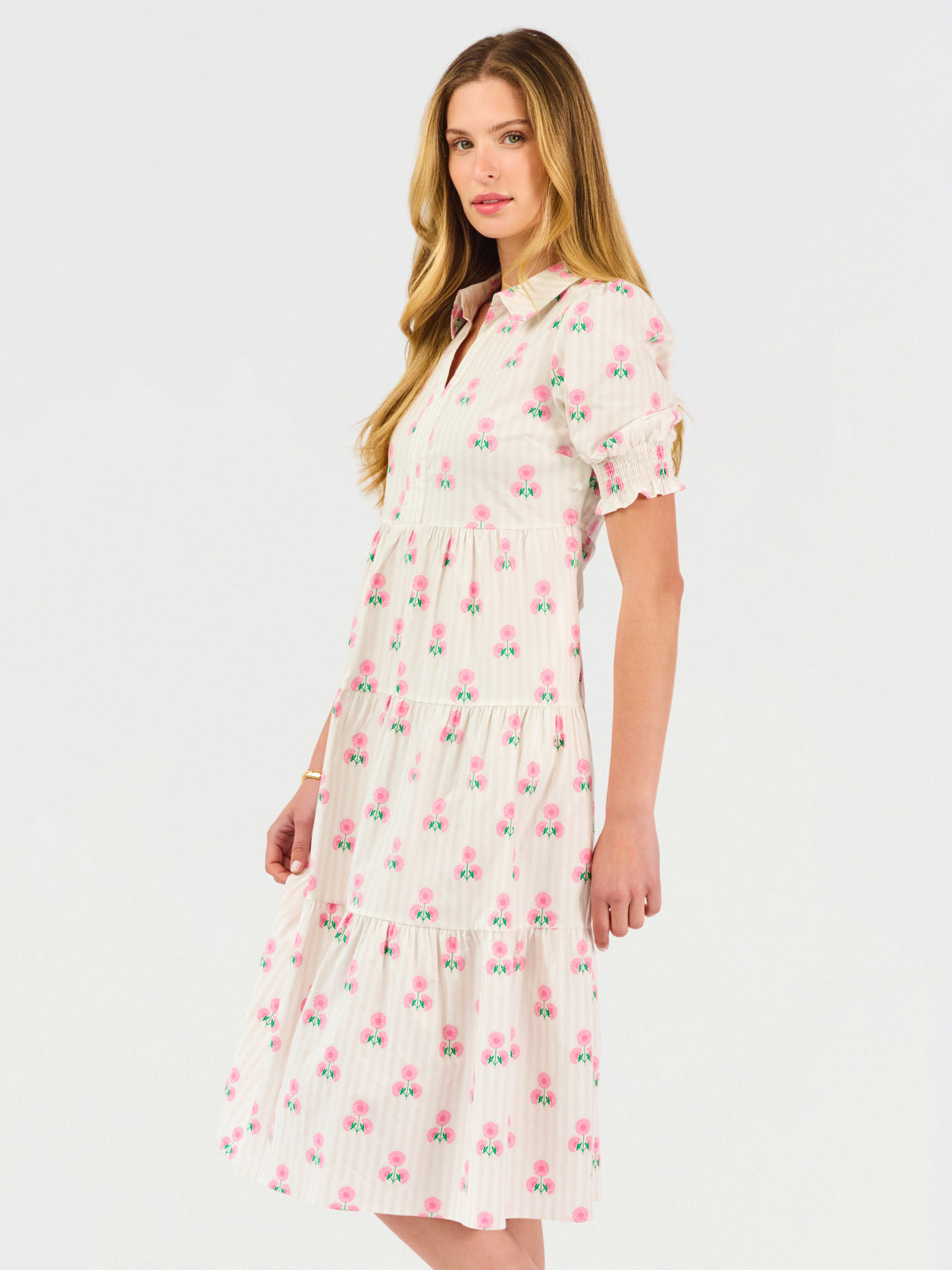 Molly Dress | Sweetbriar Stripe Pink