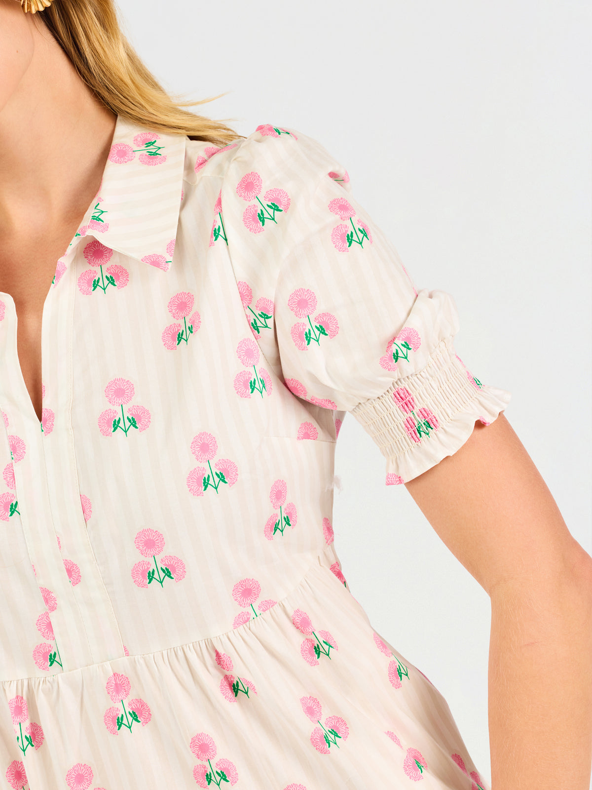 Molly Dress | Sweetbriar Stripe Pink