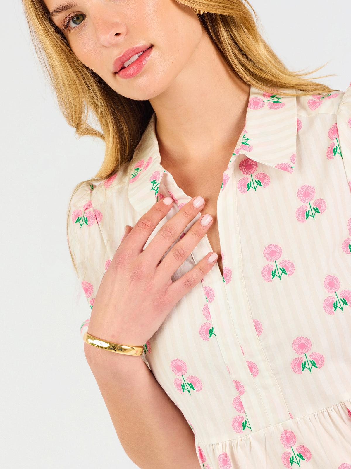 Molly Dress | Sweetbriar Stripe Pink