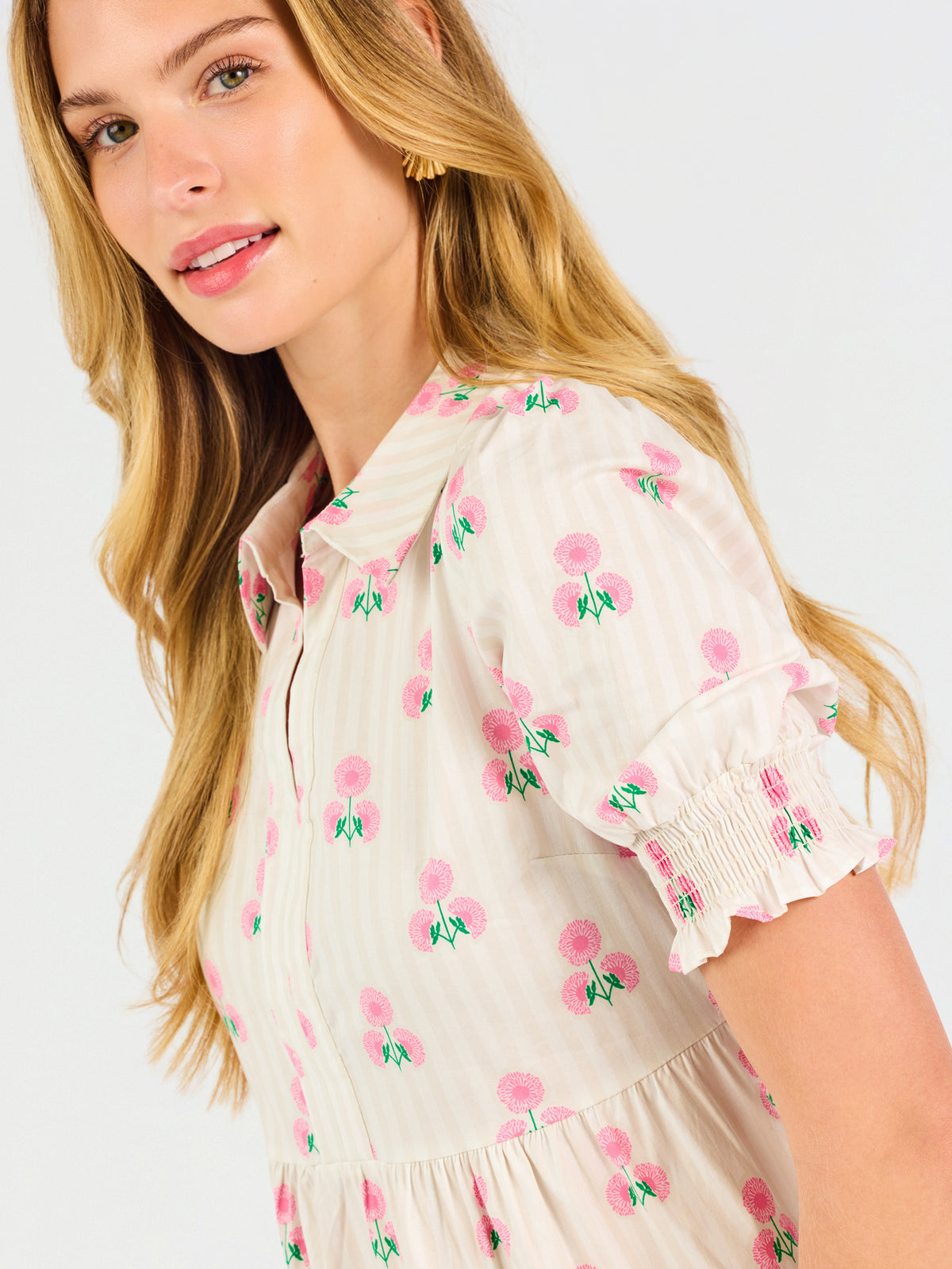 Molly Dress | Sweetbriar Stripe Pink
