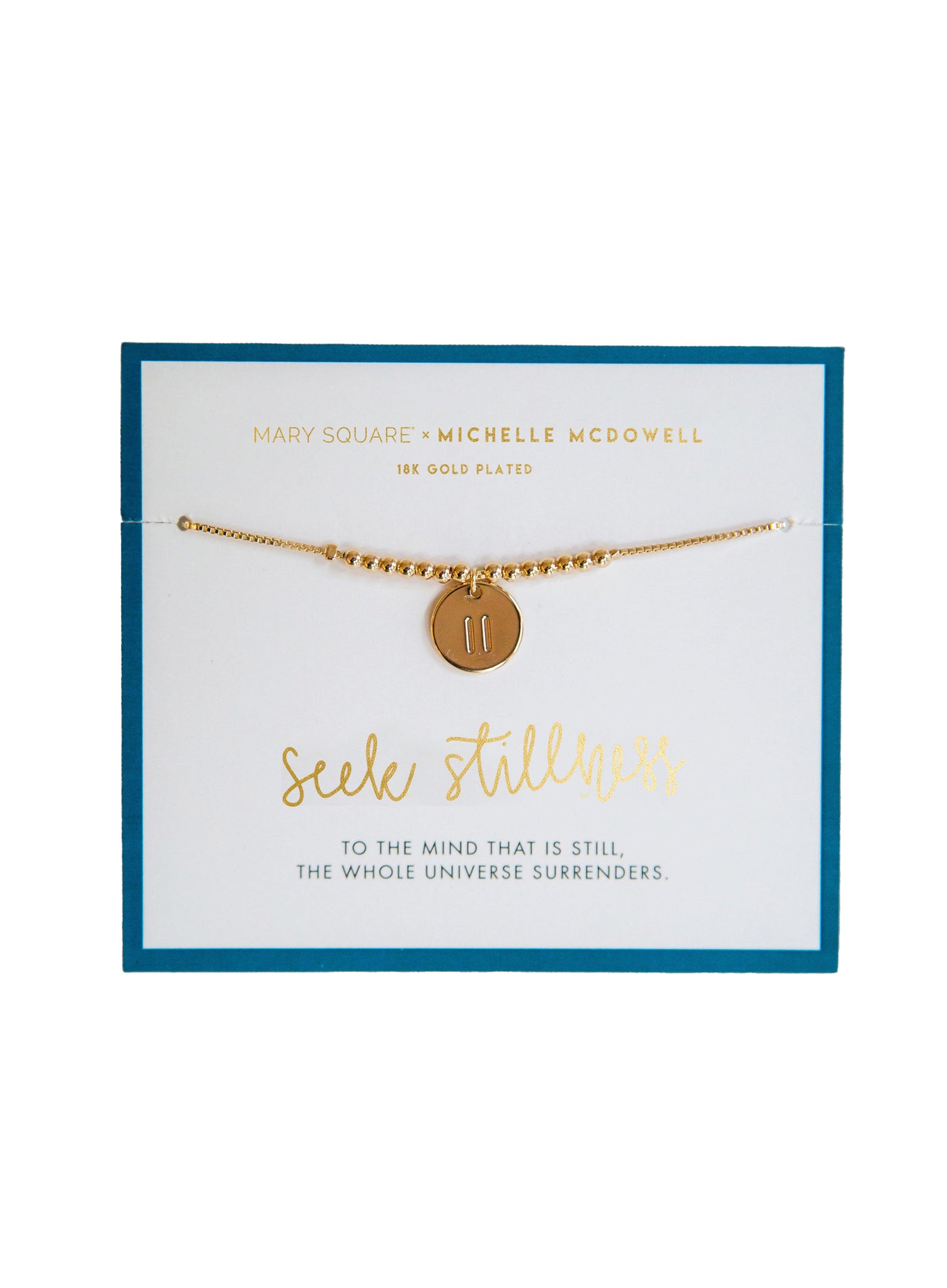 Seek Stillness Inspirational Bracelet
