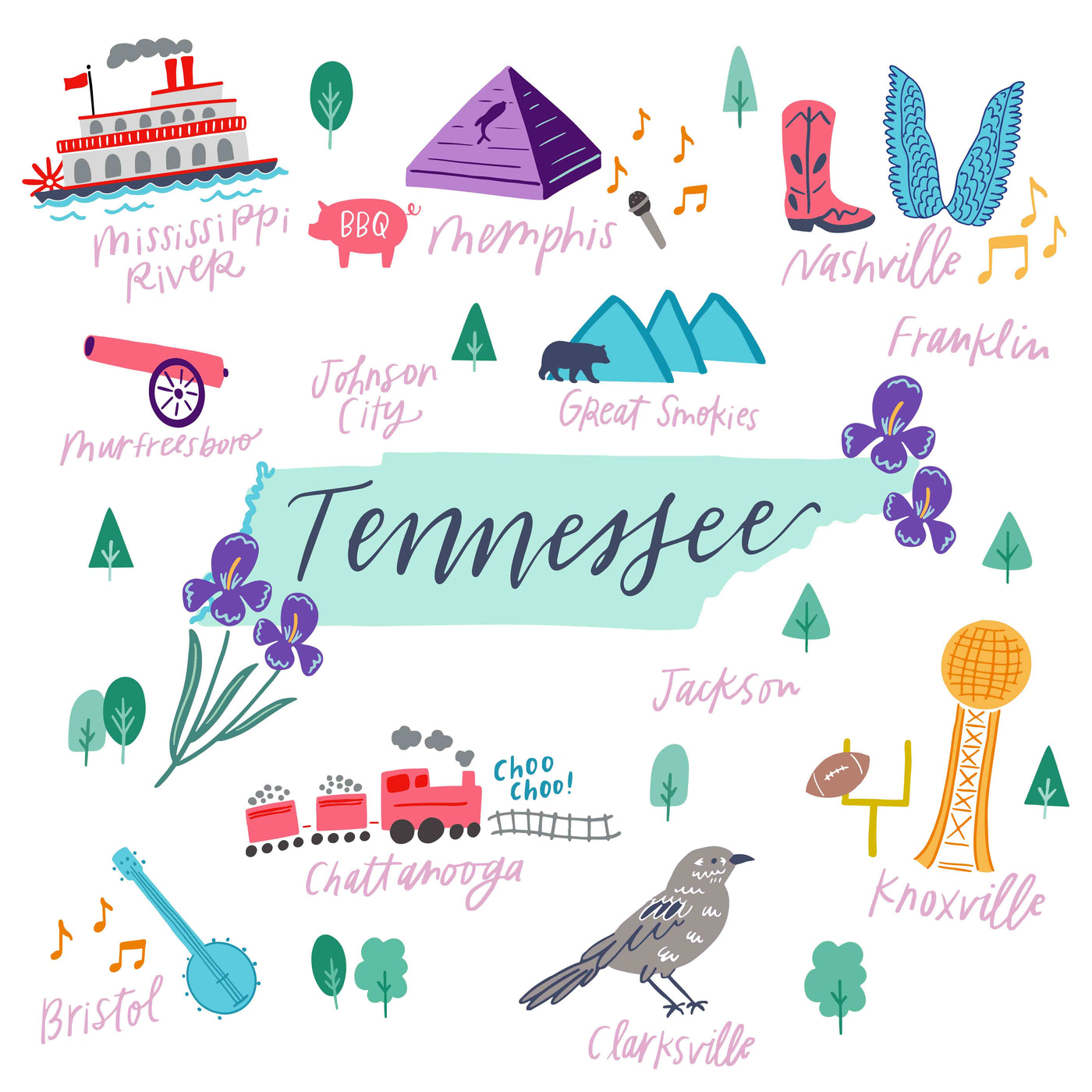 Tea Towel | Tennessee