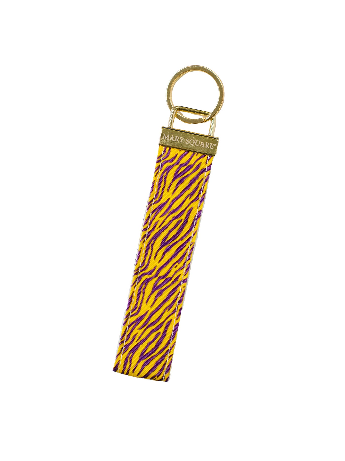 Gameday Key Fob | Tiger Stripes Purple + Gold