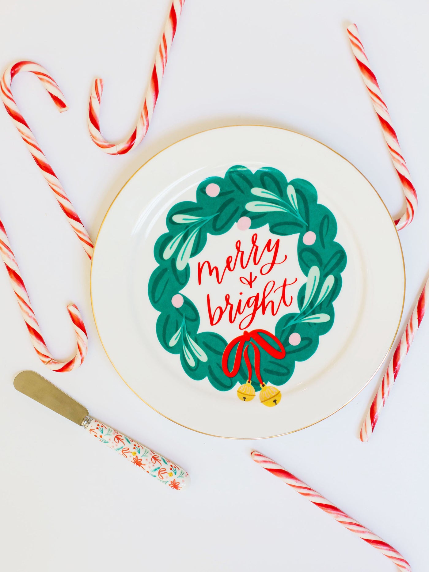 Platter with Spreader | Merry & Bright