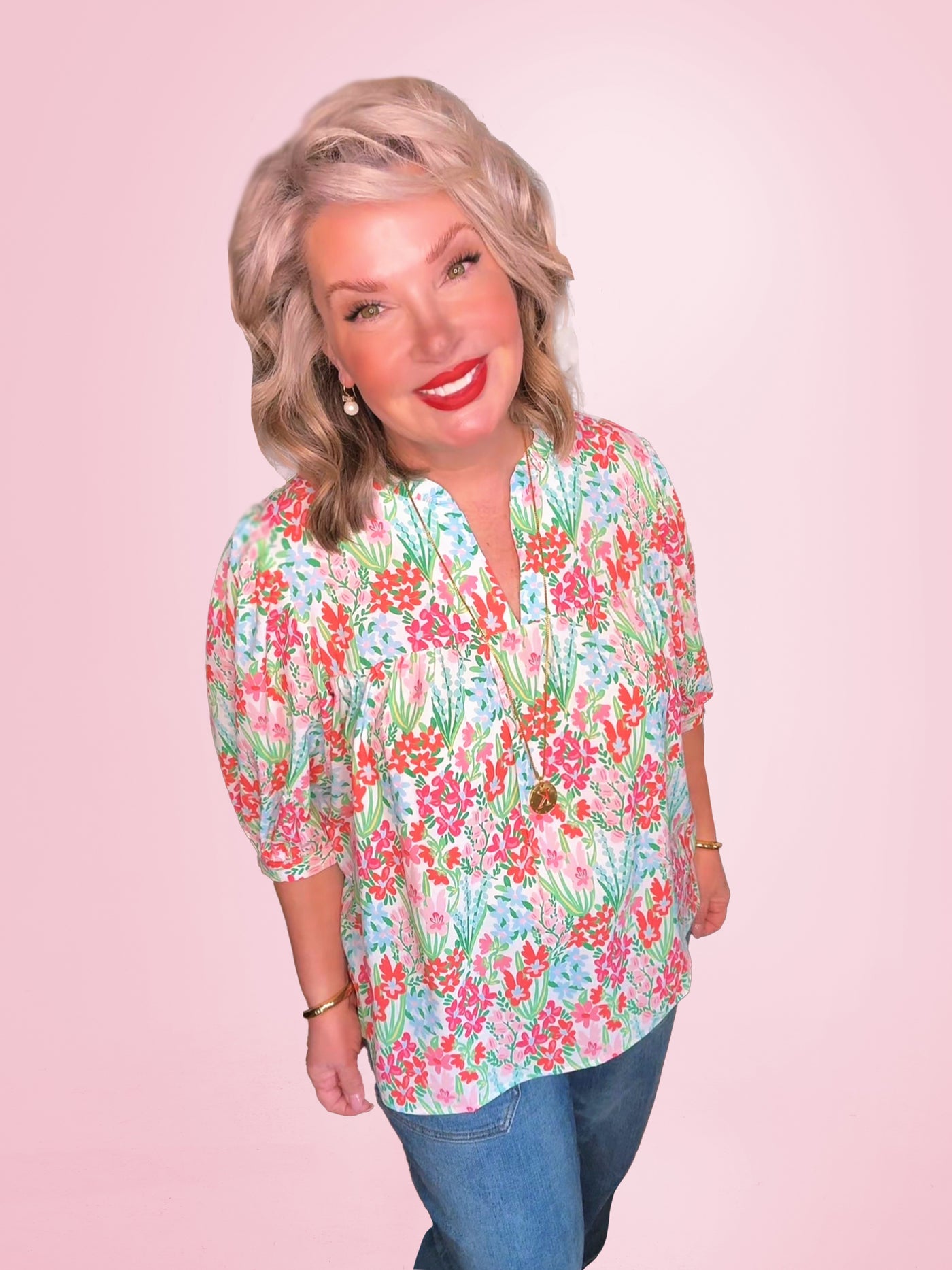Maggie Top | Spring Floral Multi