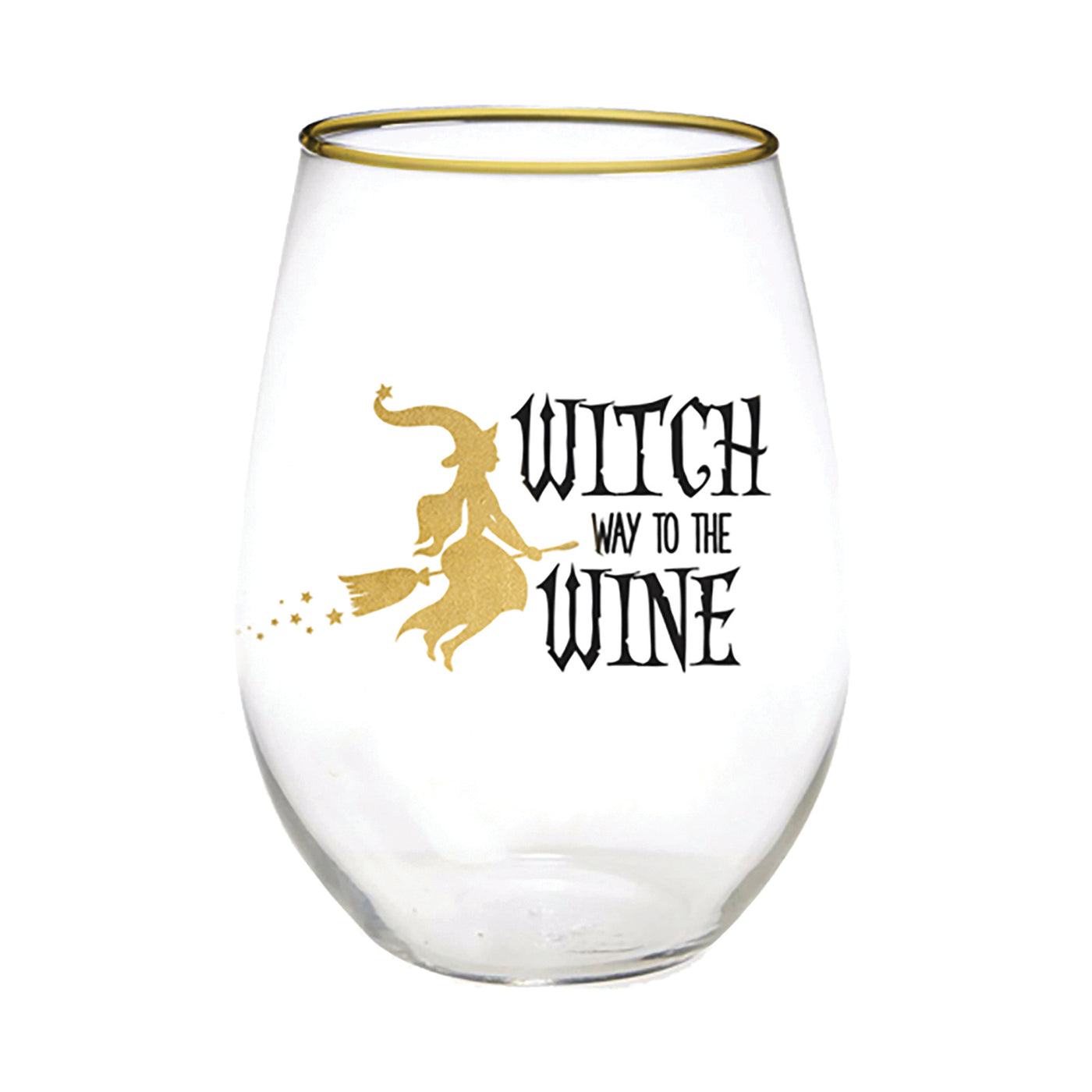 Witch Way Stemless Wine Glass - Mary Square, LLC
