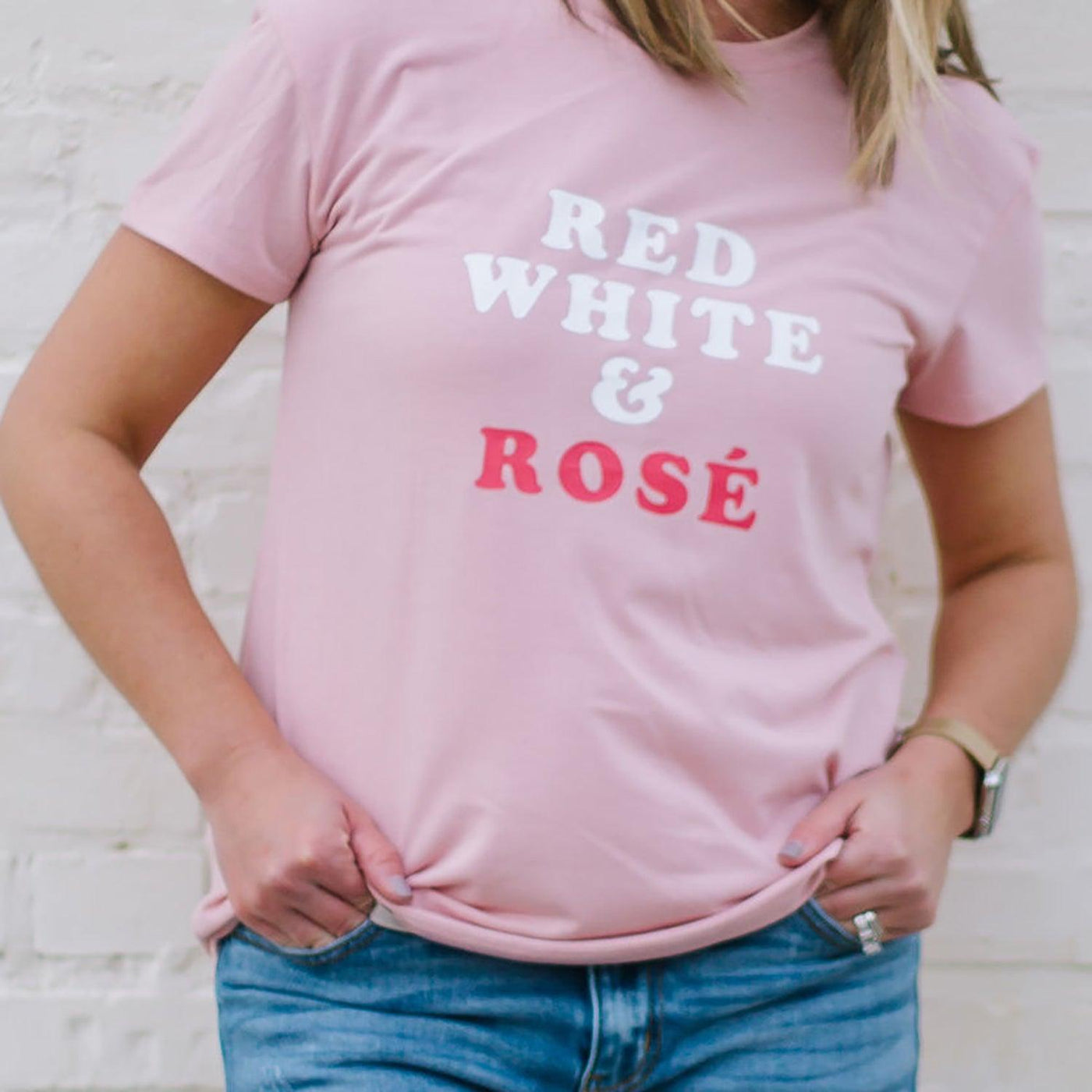 FINAL SALE - Red White & Ros?? | Tee - Mary Square, LLC