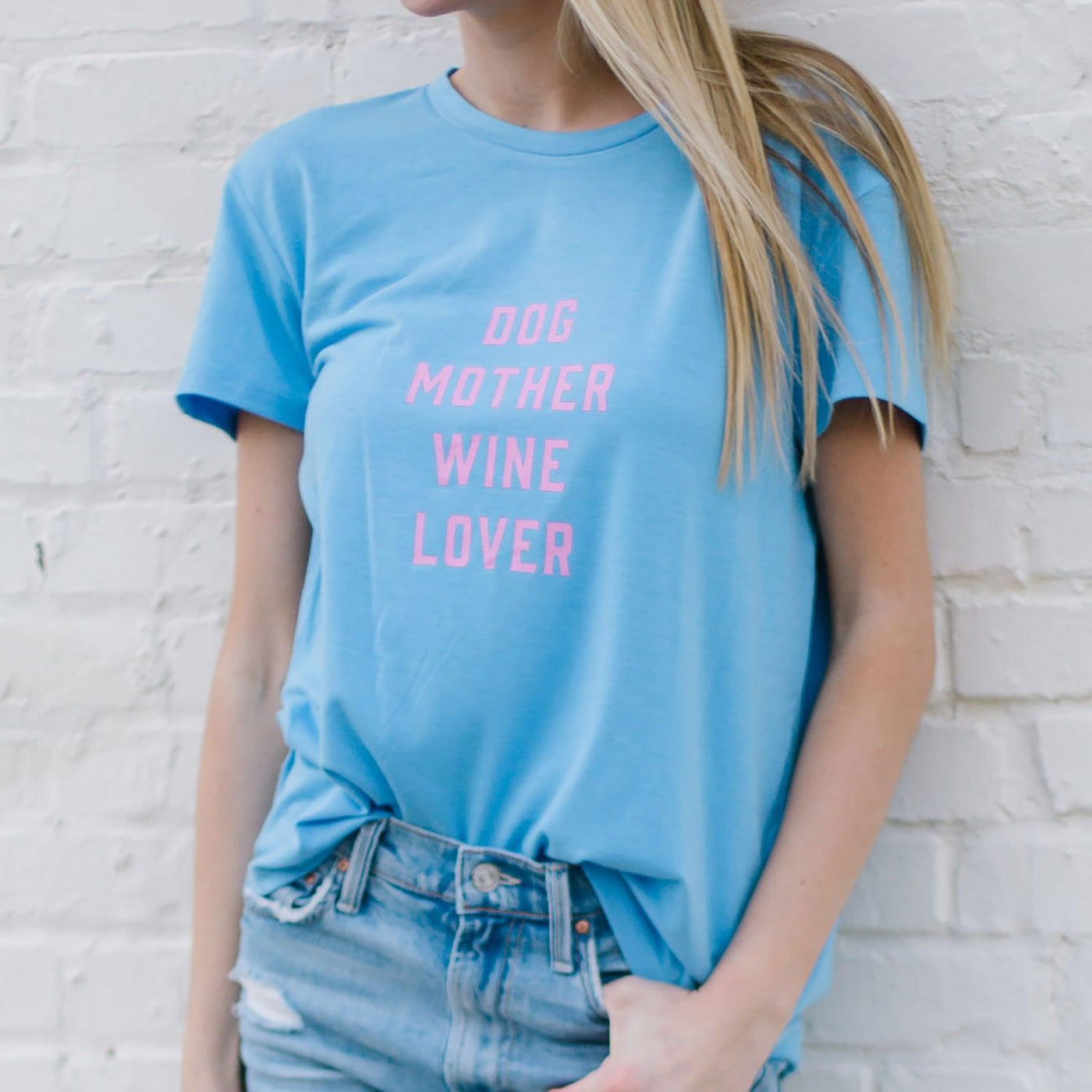 FINAL SALE - Dog Mother Wine Lover | Tee - Mary Square, LLC