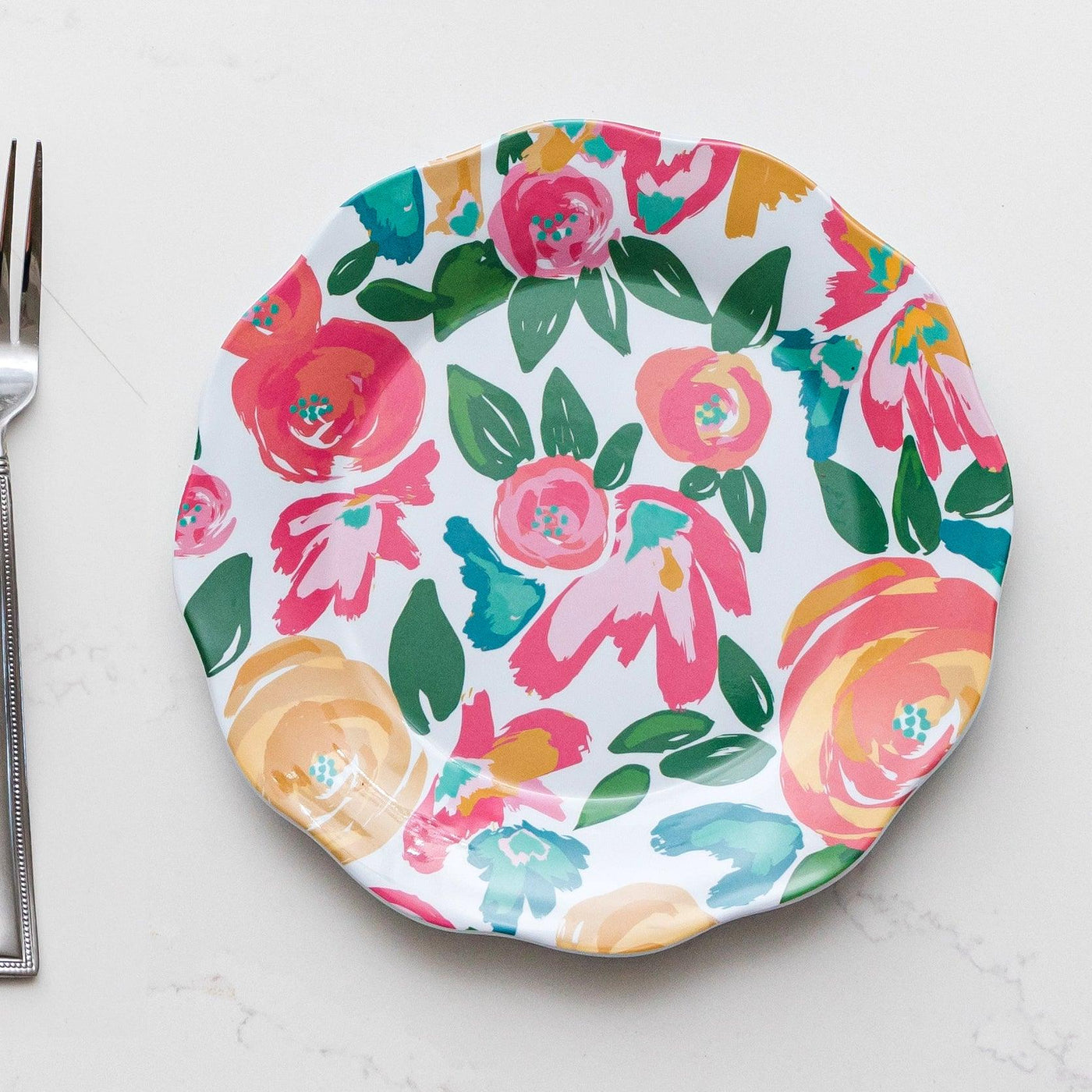 Garden Party Melamine Dinner Plates (Set of 4) - Mary Square, LLC