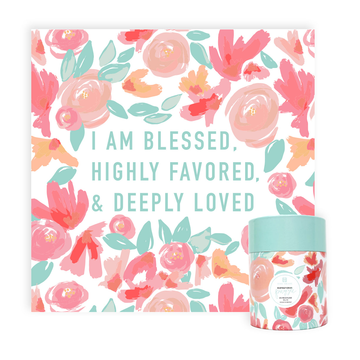 I Am Blessed Mini Inspirational Puzzle - Mary Square, LLC