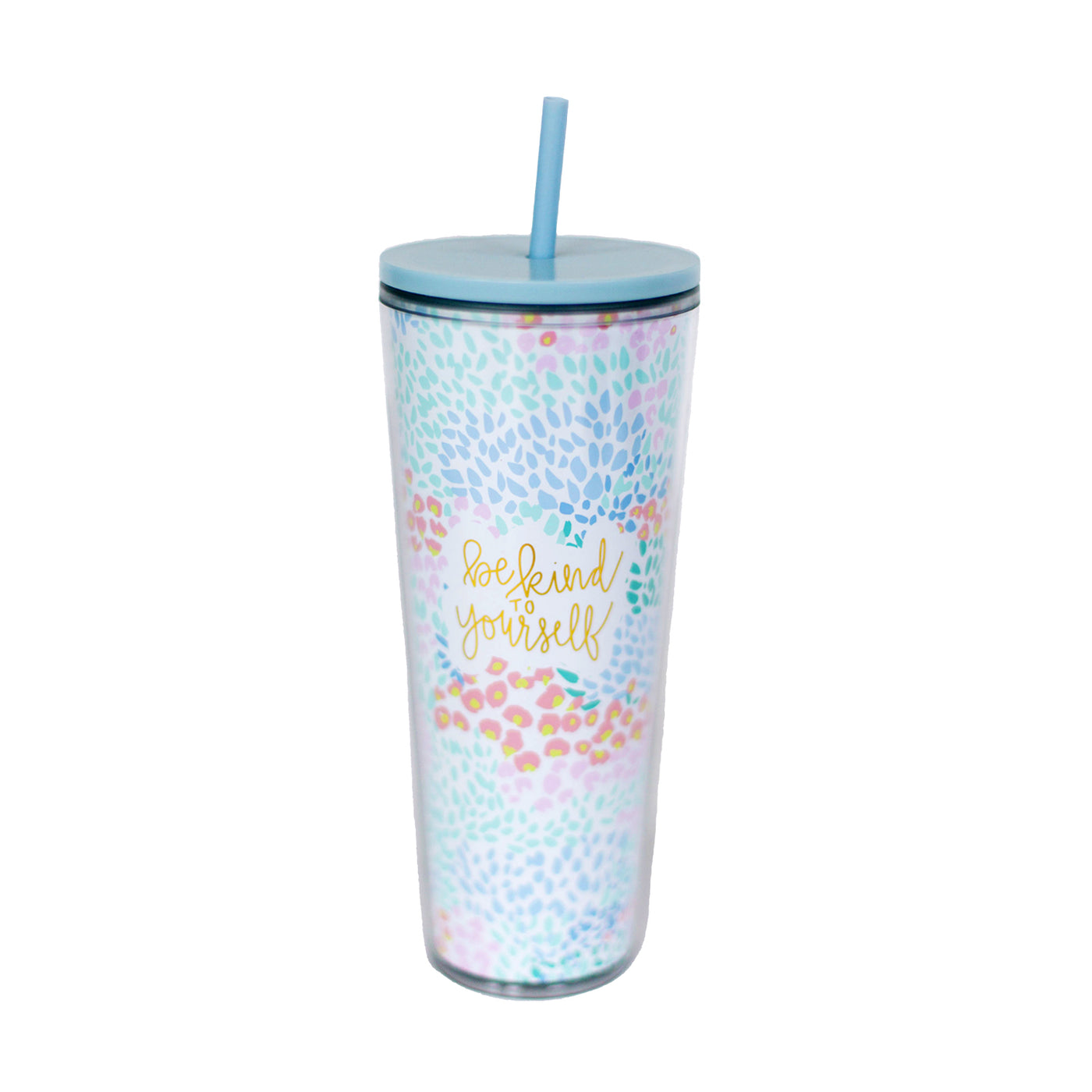 FINAL SALE - Be Kind To Yourself | Straw Tumbler - Mary Square, LLC
