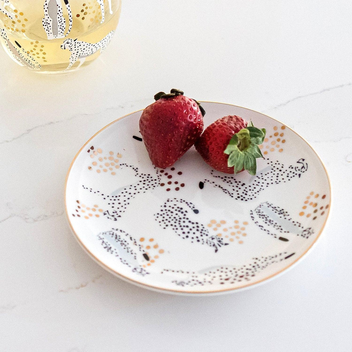 Cheetah | Appetizer Plate (Set of 4) - Mary Square, LLC
