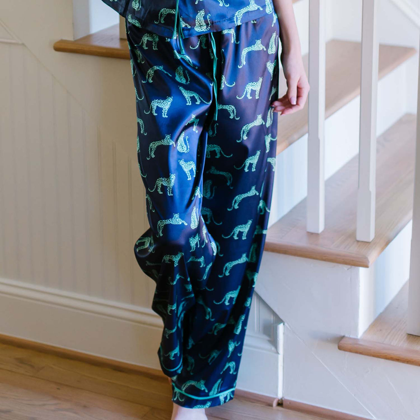 Leopard Love | Charlotte Satin Pants Set - Mary Square, LLC