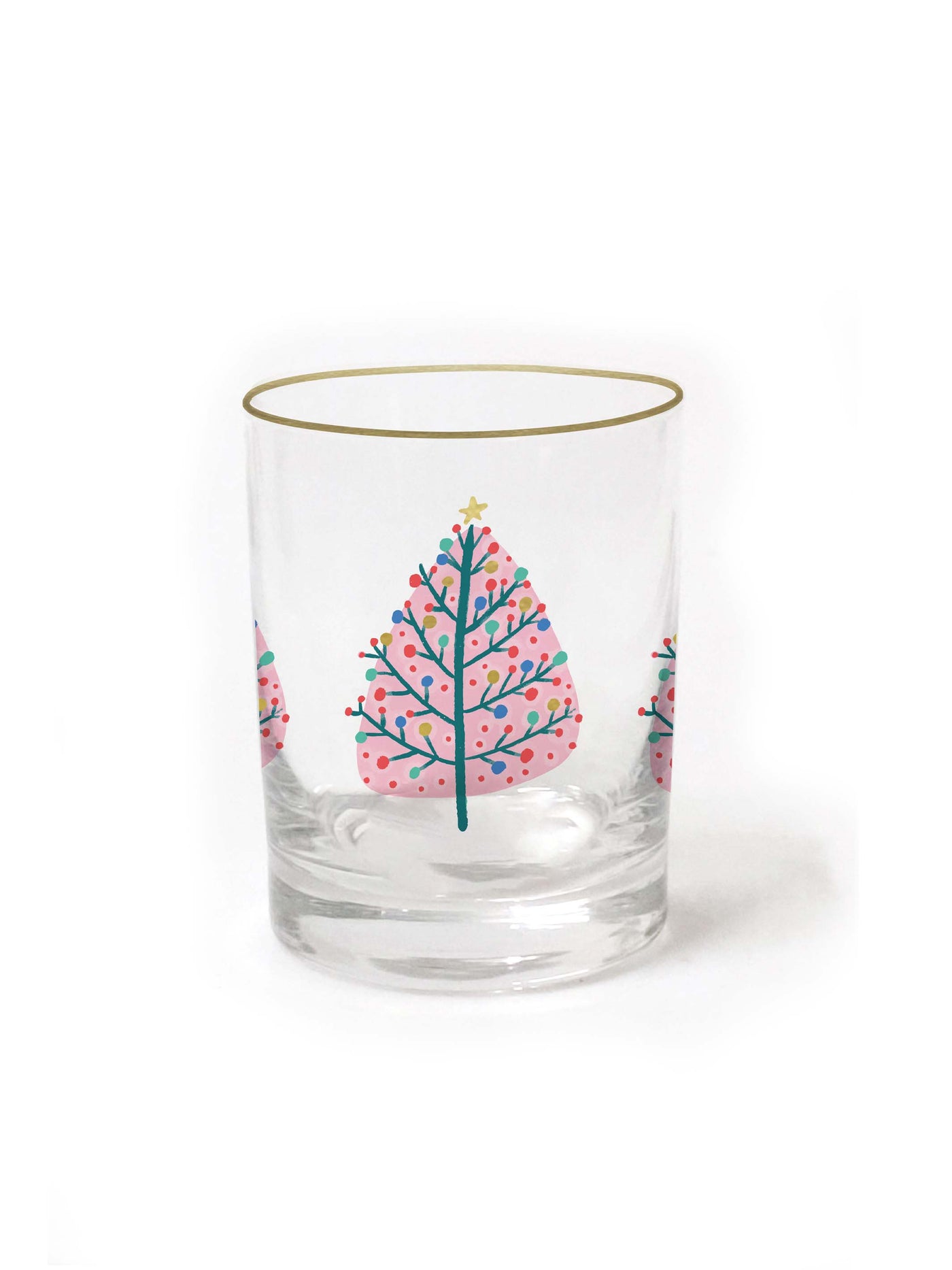 Cocktail Glass | Pink Tree - Set of 4