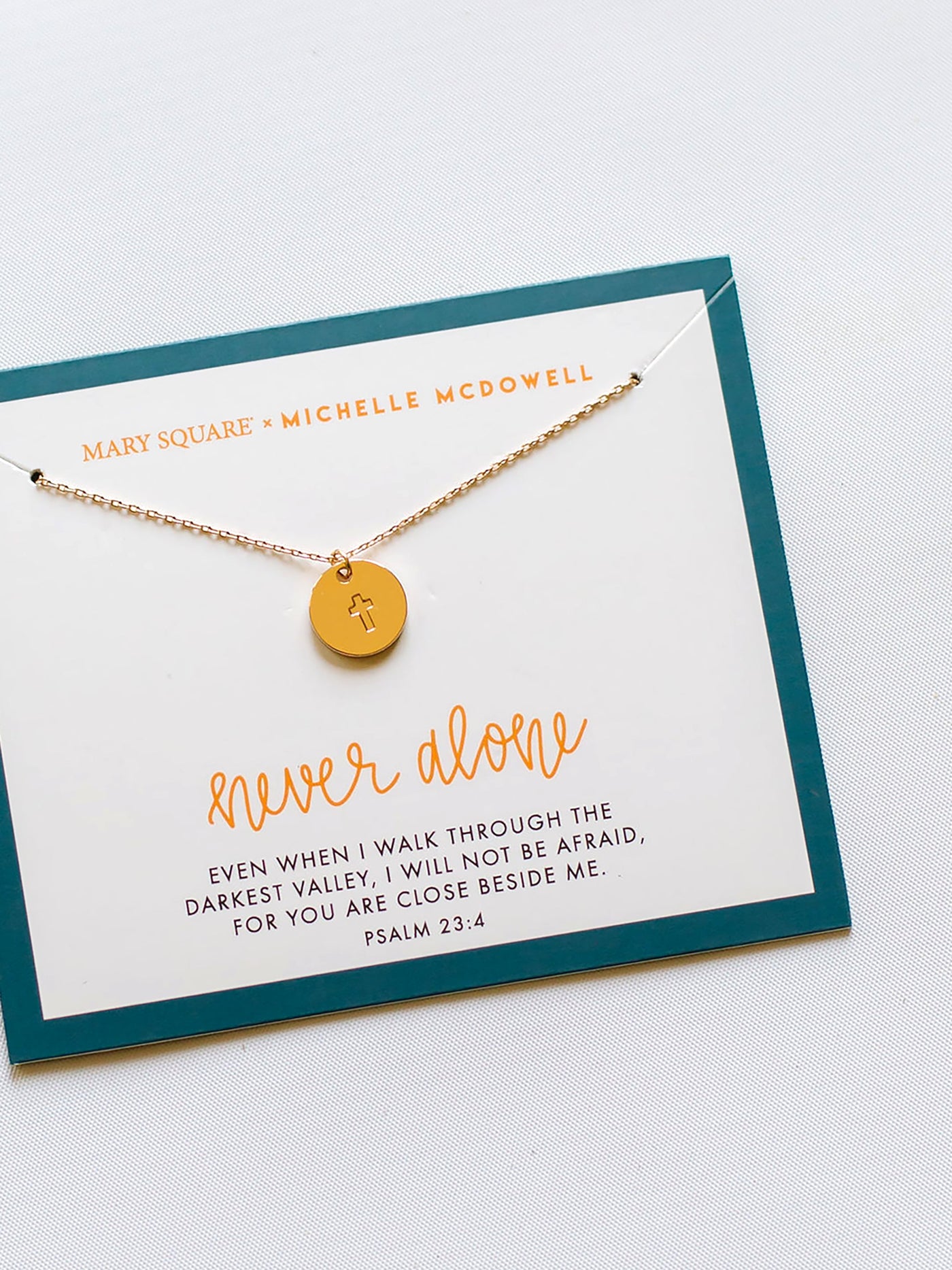 Never Alone Inspirational Necklace - Mary Square, LLC