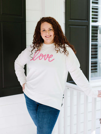 Love | Hannah Sweatshirt - Mary Square, LLC