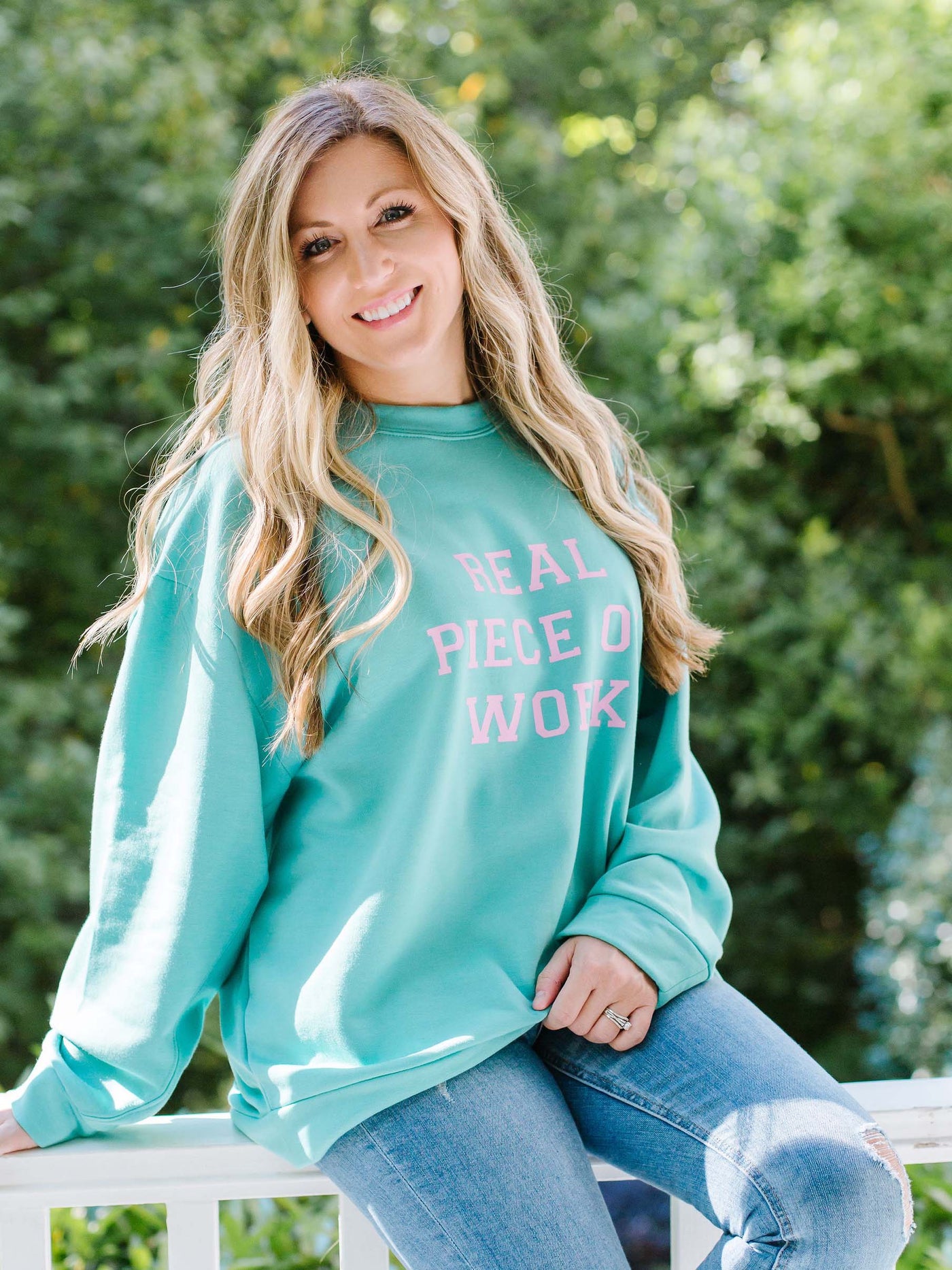 FINAL SALE - Real Piece of Work | Jules Sweatshirt - Mary Square, LLC