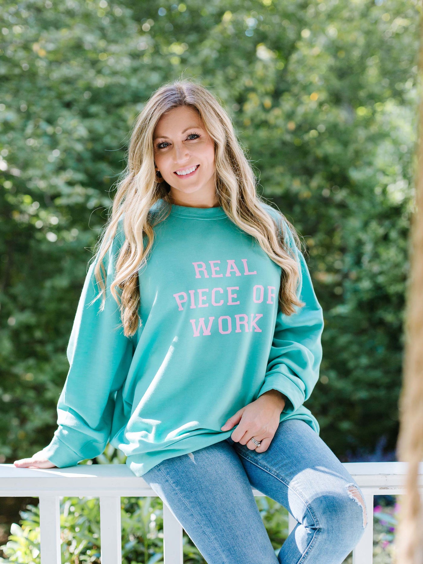 FINAL SALE - Real Piece of Work | Jules Sweatshirt - Mary Square, LLC
