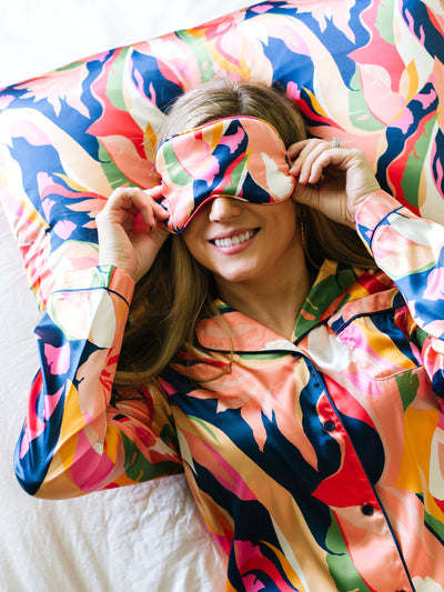 FINAL SALE - Groovy Kind Love | Charlotte Satin Pants Set - Mary Square, LLC