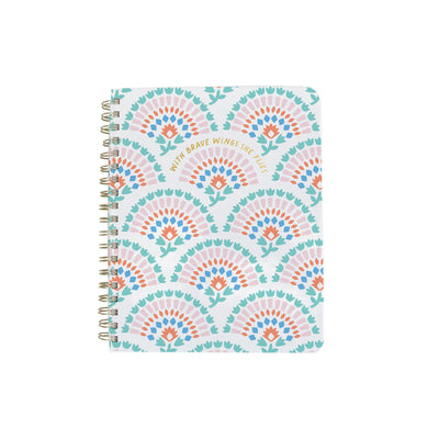 With Brave Wings | Spiral Notebook