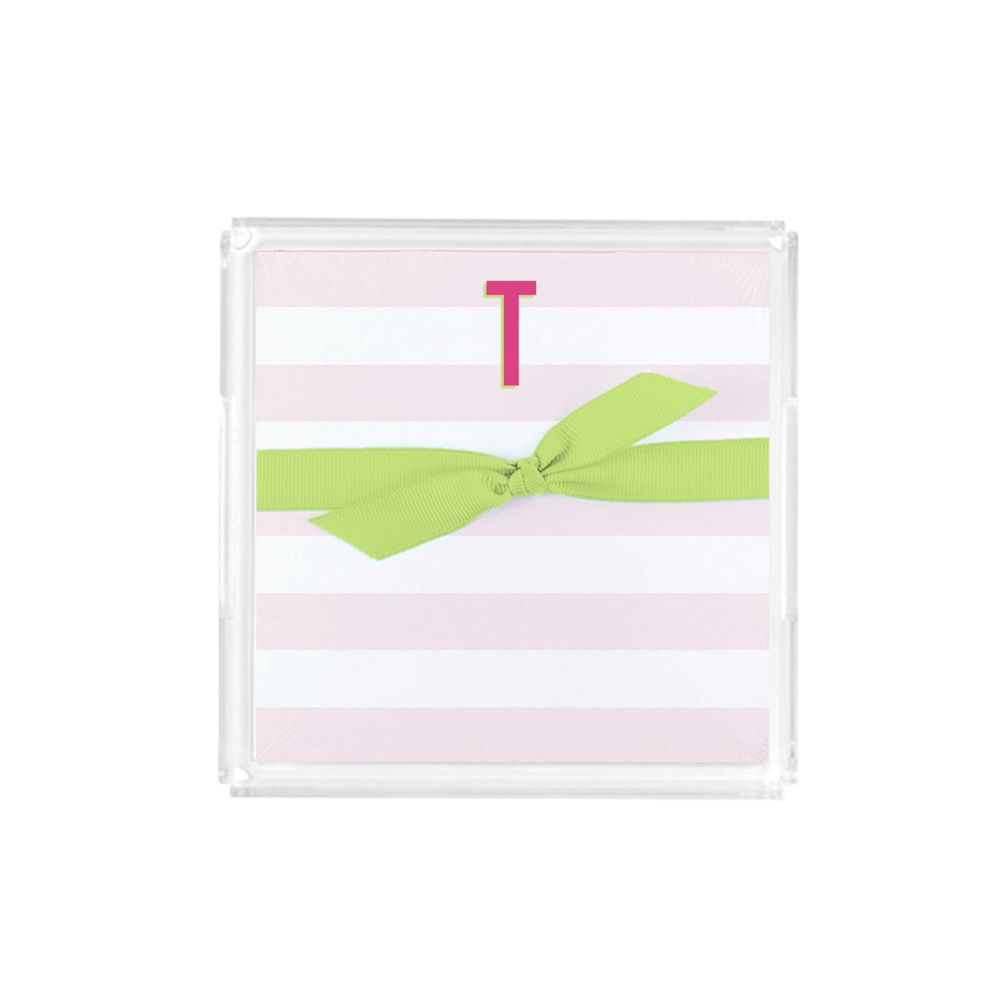 Initial Notepad + Acrylic Tray - Mary Square, LLC