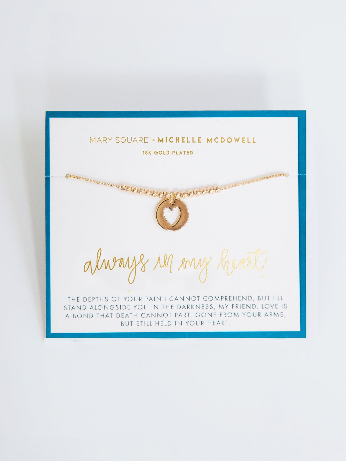 Always in My Heart Inspirational Bracelet - Mary Square, LLC
