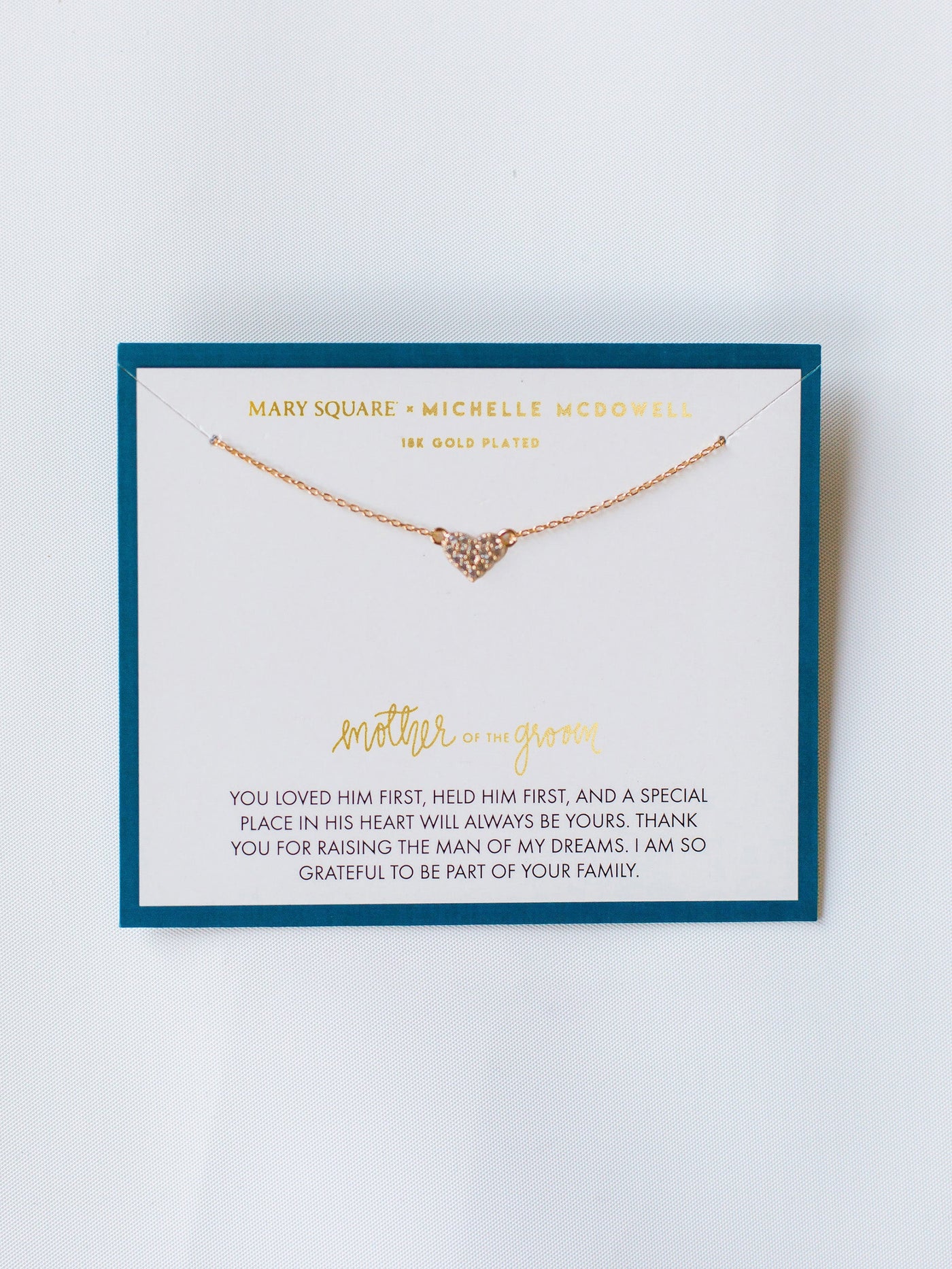 Mother of the Groom Necklace - Mary Square, LLC